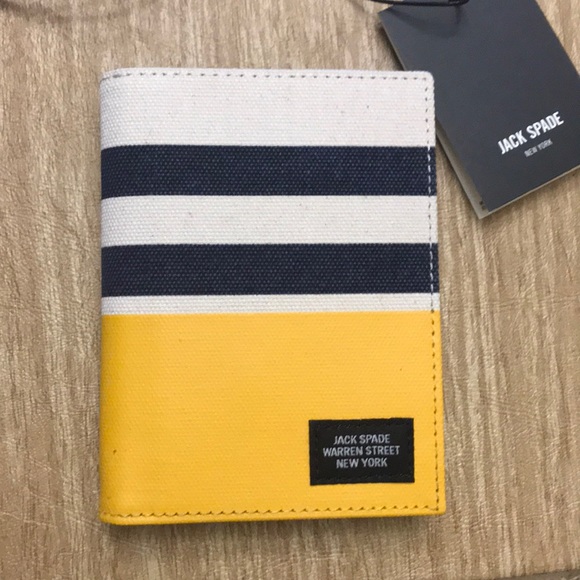 Jack Spade Other - Jack Spade Warren Striped Passport Mens Wallet NWT